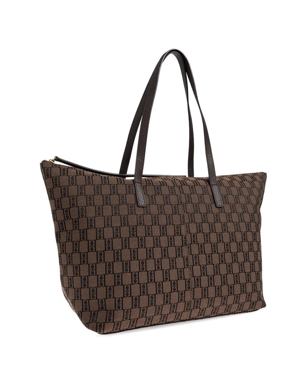 Borsa Tote Carva Con Monogramma di By Malene Birger in Brown