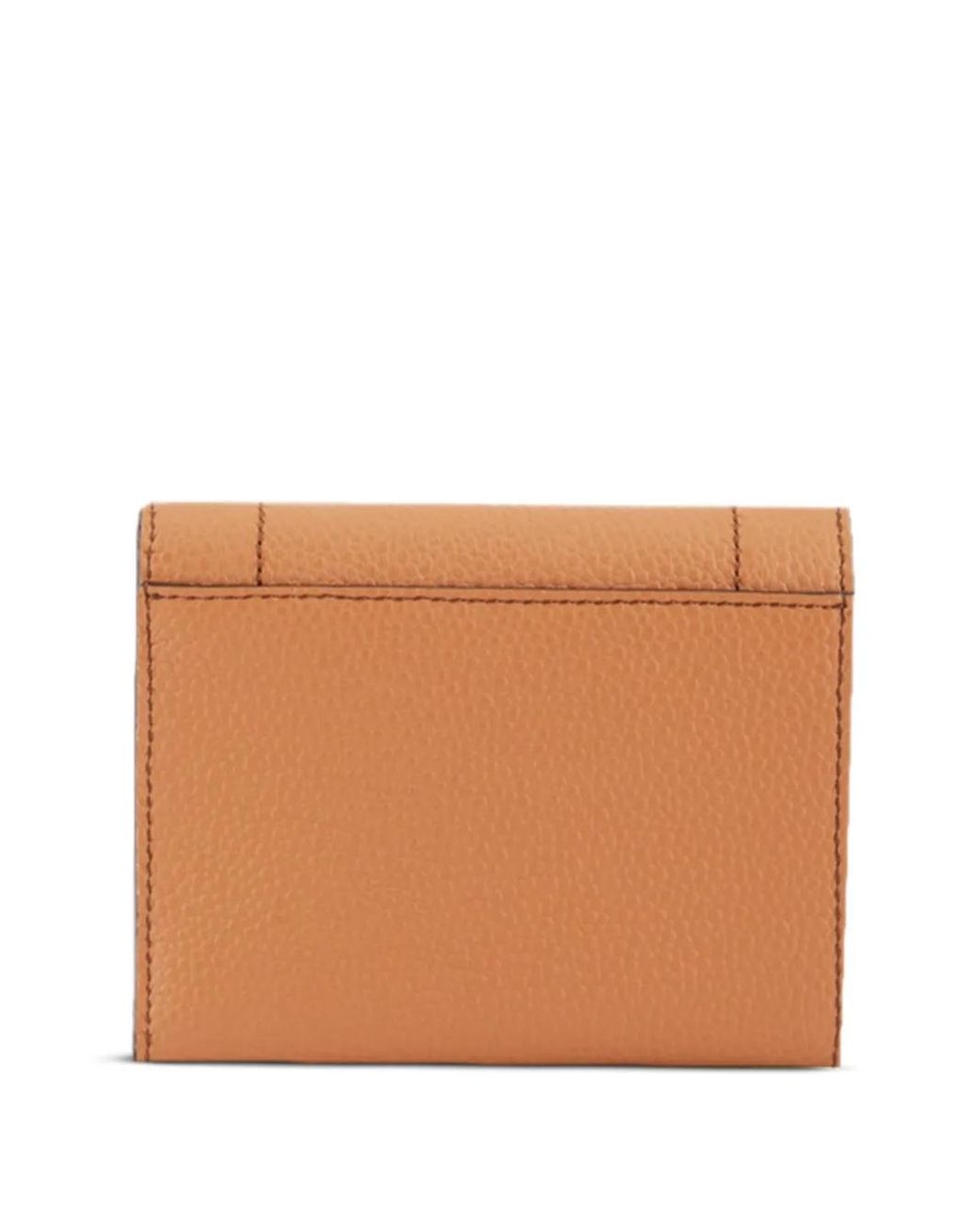 Lancel Brown Minon Flap Compact Wallet