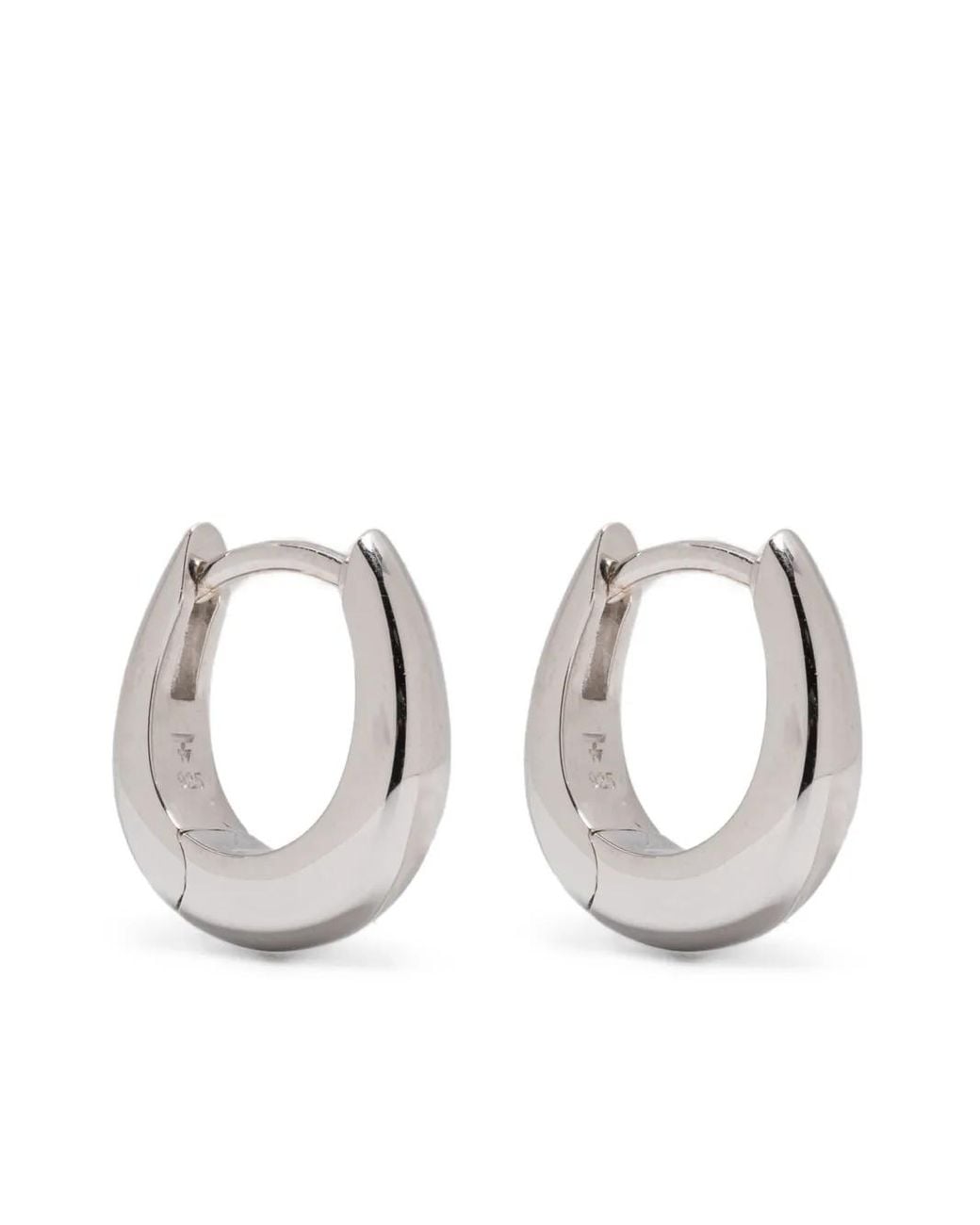 Tom Wood Metallic Liz Huggie Earrings