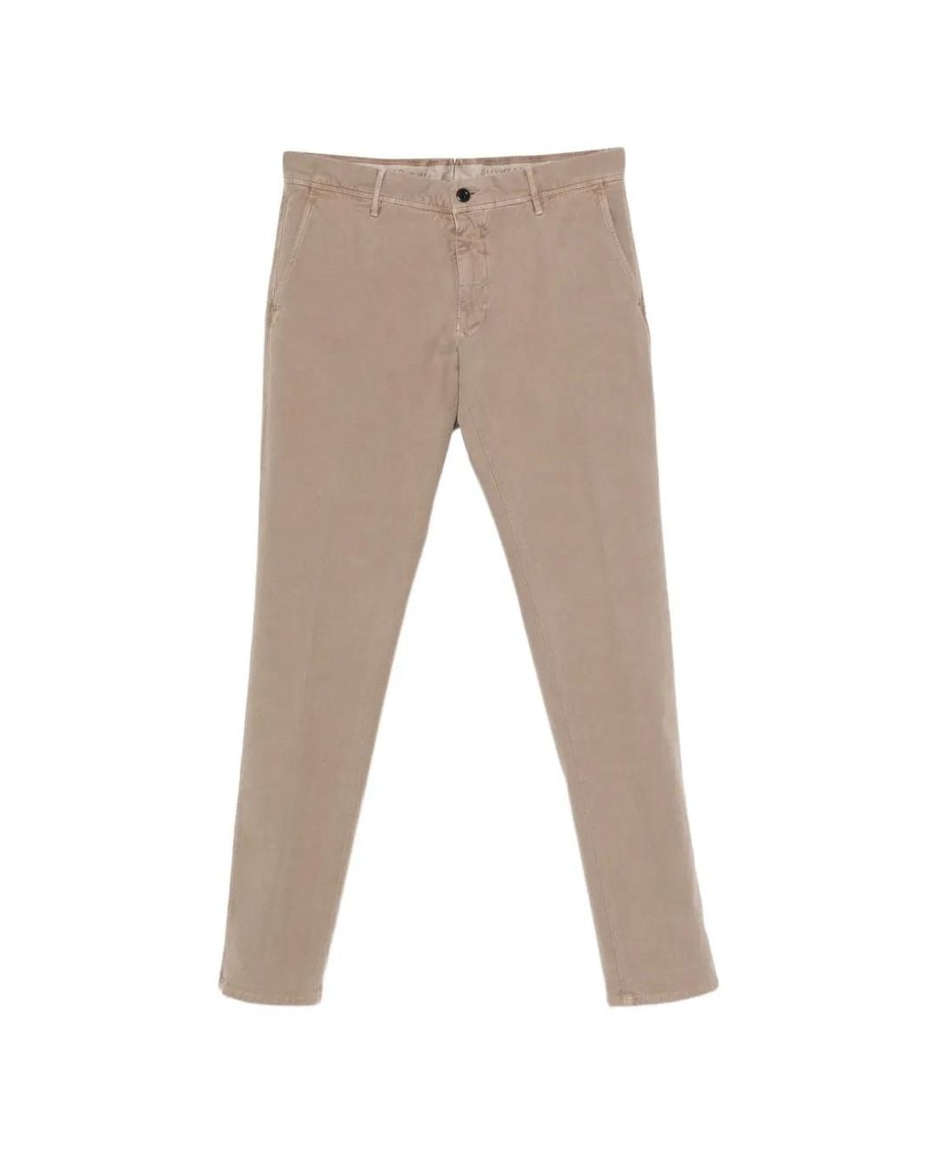 Incotex Gray Side-Pocket Straight Trousers for men