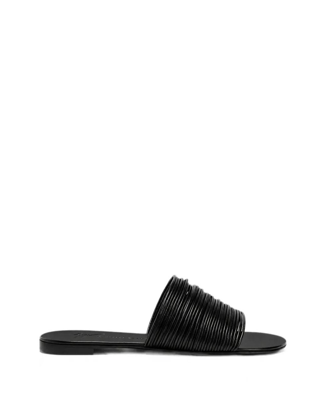 Giuseppe Zanotti Black Clio Multi-Strap Sandals