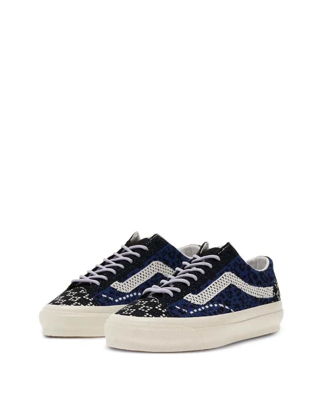 Vans Blue Old Skool 36 Lx Patterned Knit Sneakers
