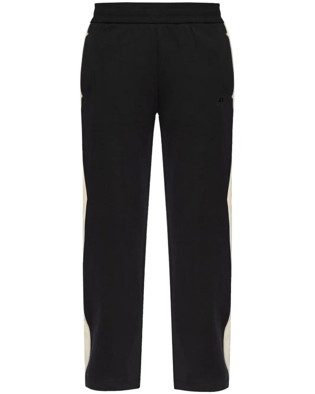 Moose Knuckles Black Logo-Patch Track Pants