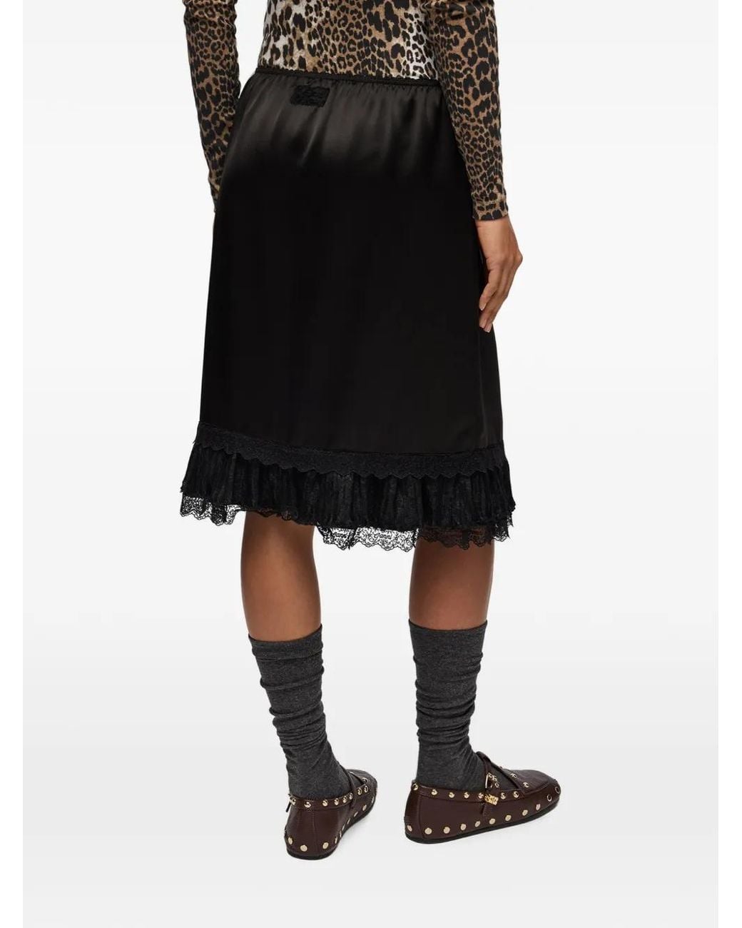 Ganni Black Skirt
