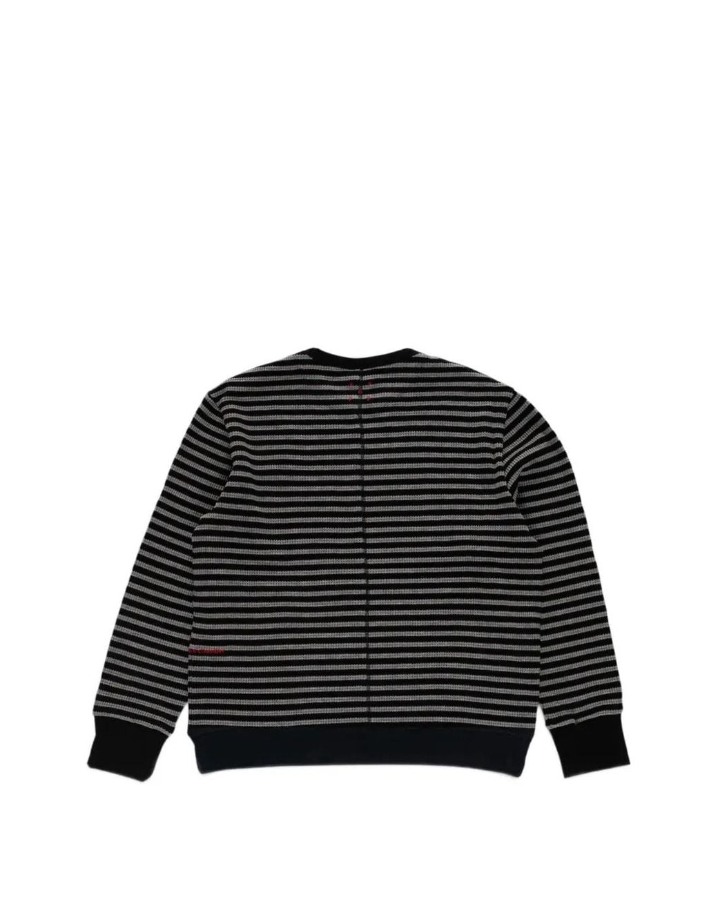 Pop Trading Co. Black Striped Waffle-Knit T-Shirt for men