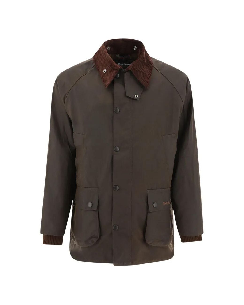 Barbour Gray Veste Cirée Classic Bedale for men