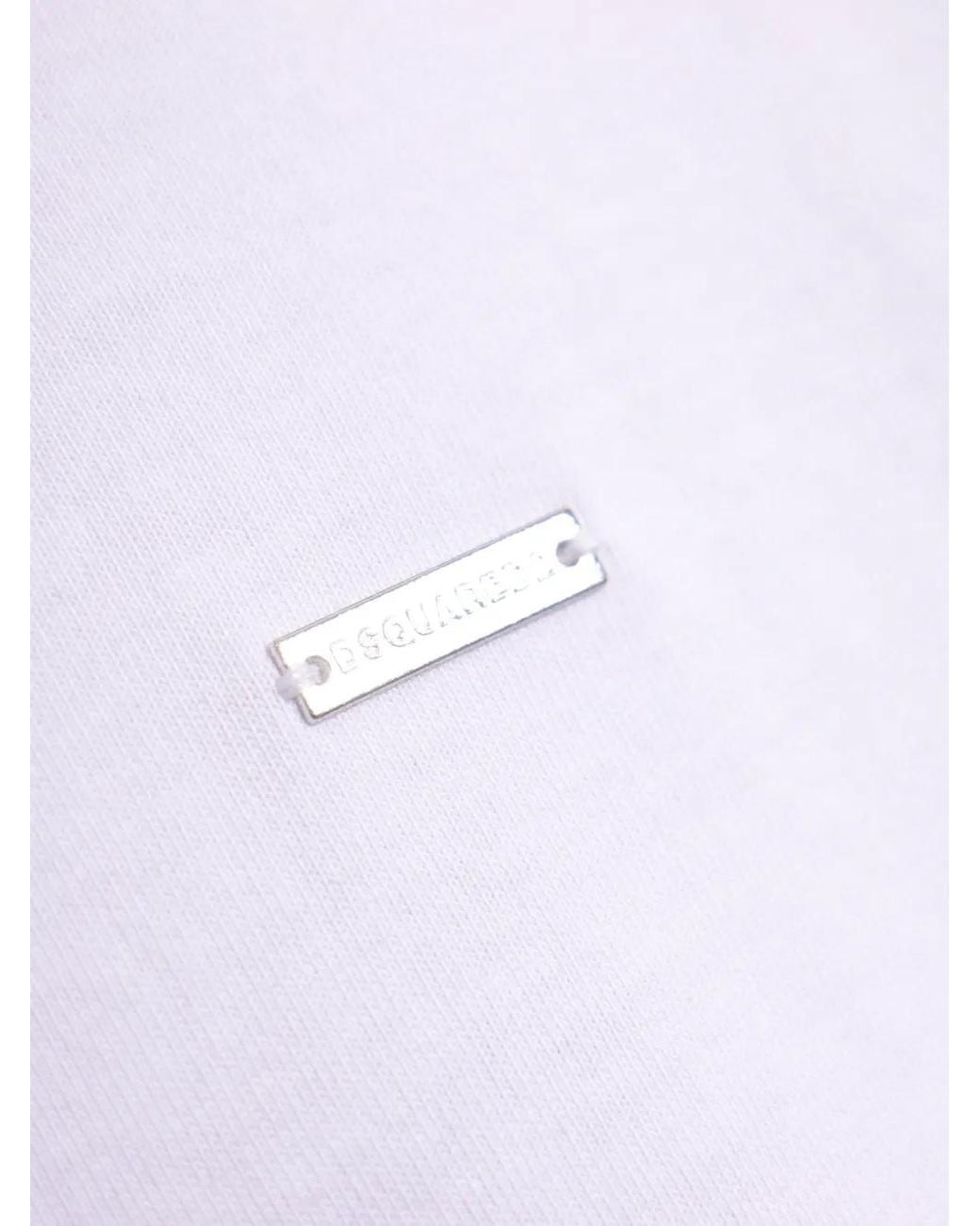 DSquared² White Plaque T-Shirt for men