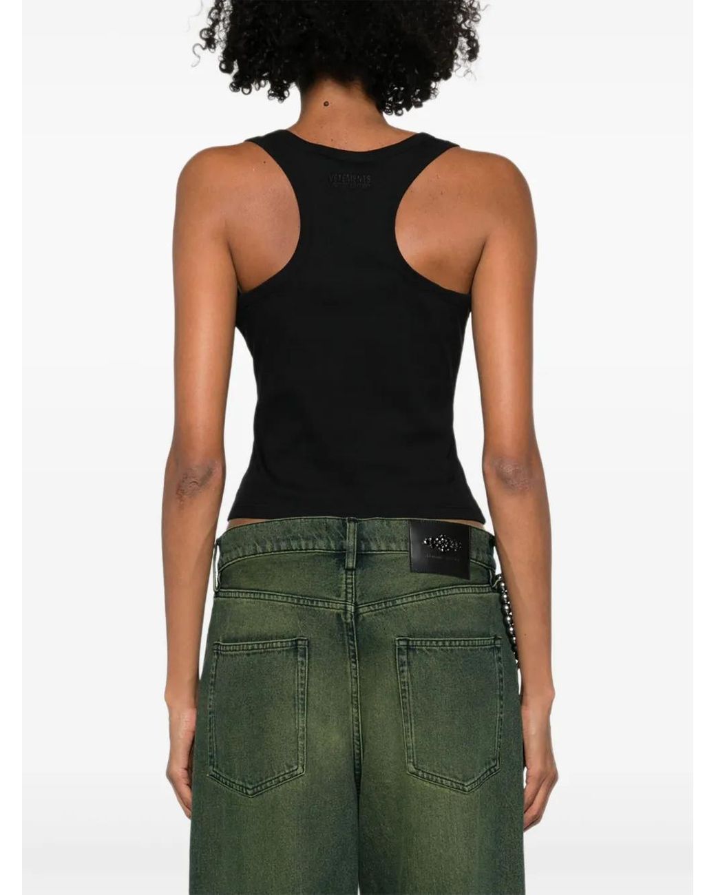 Vetements Black Vet Tanktop