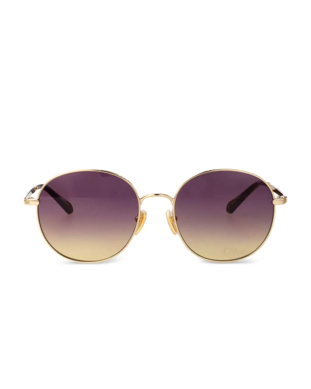 Chloé Purple Round-Frame Sunglasses
