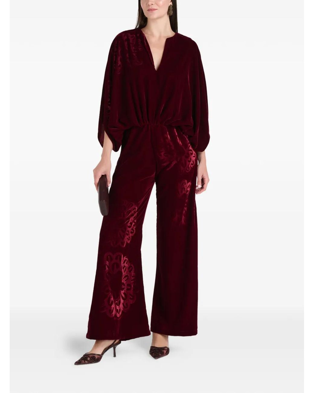 Themis Z Anthos V-Neck Flared Jumpsuit