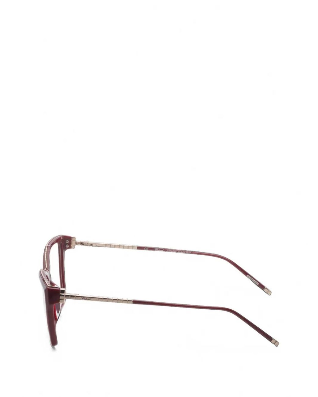Chopard White Lunettes De Vue À Monture Papillon
