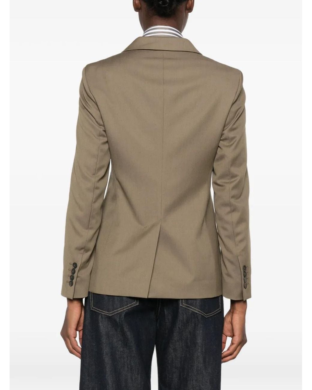 Max Mara Green Single-Breasted Blazer