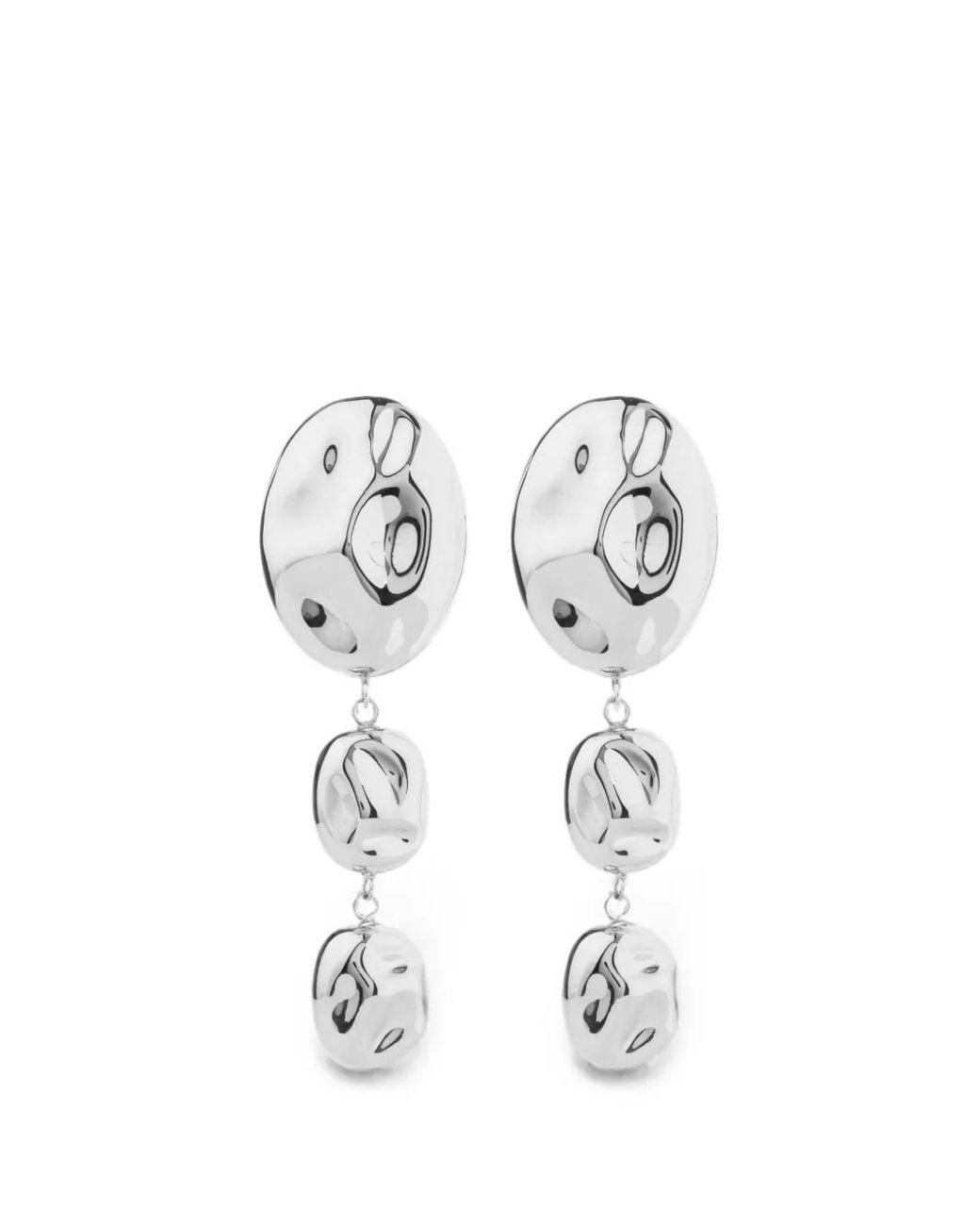 FEDERICA TOSI White Stone Drop Earrings