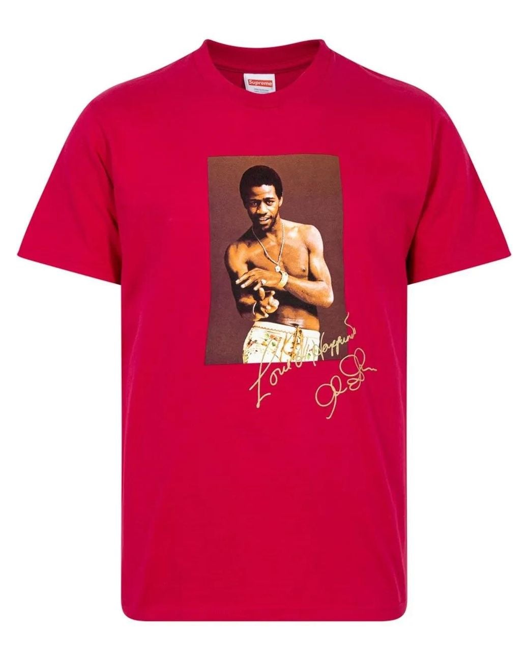 Supreme Pink Al Photograph-Print T-Shirt