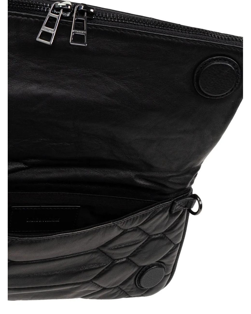Zadig & Voltaire Black Rock Quilted Clutch
