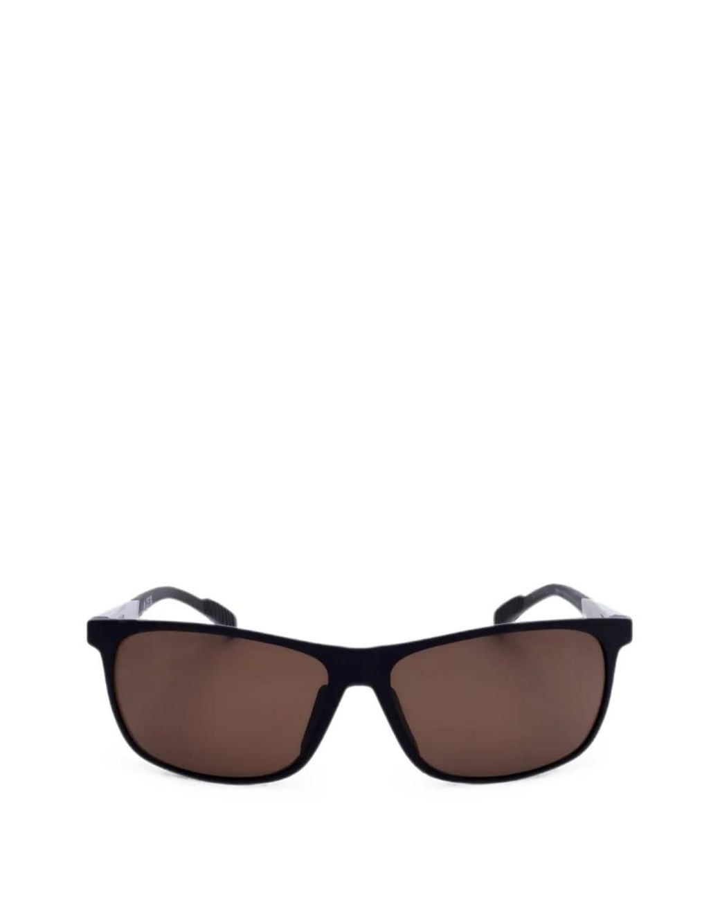 Adidas Black Rectangle-Frame Sunglasses for men