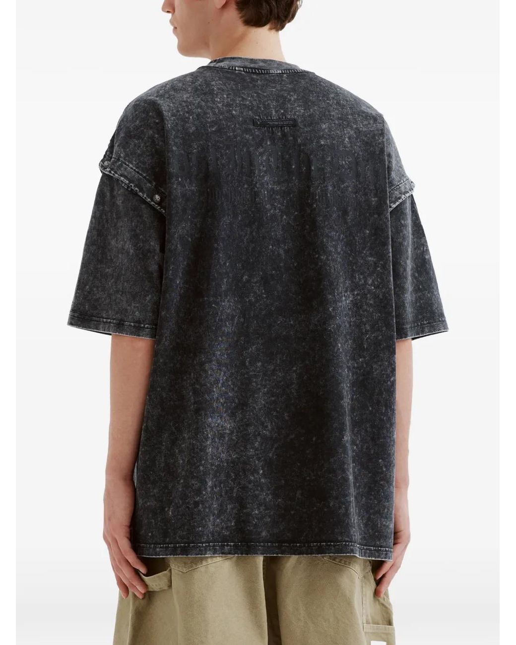 FIVE CM Black Studded-Detail T-Shirt for men