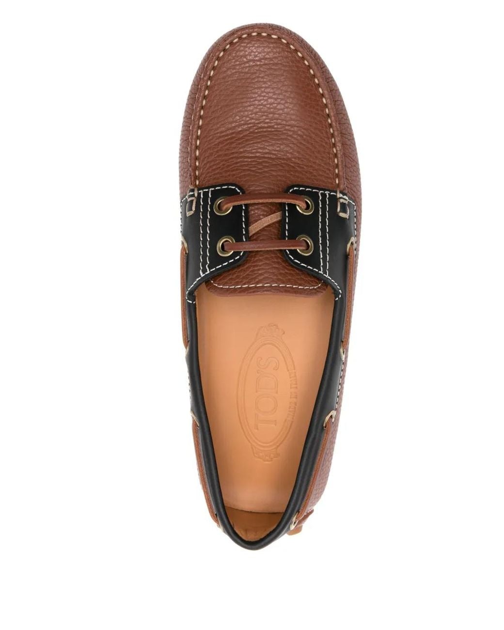 Tod's Brown Gommino Boat Shoes