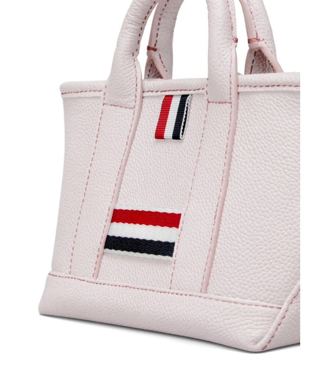 Thom Browne Pink Micro Tool Tote Bag