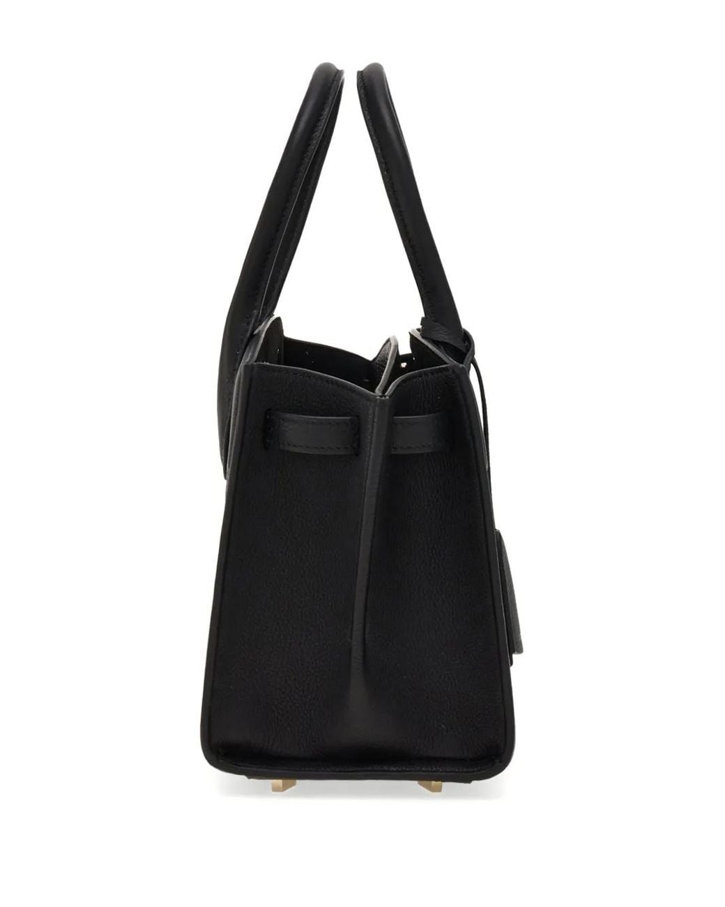 Ferragamo Black Gancini-Buckle Tote Bag