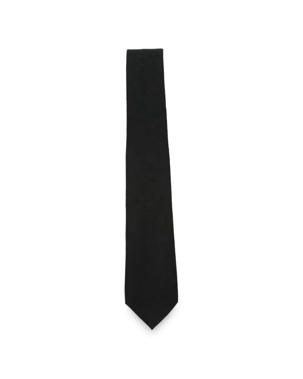 Canali Black Wool Tie for men