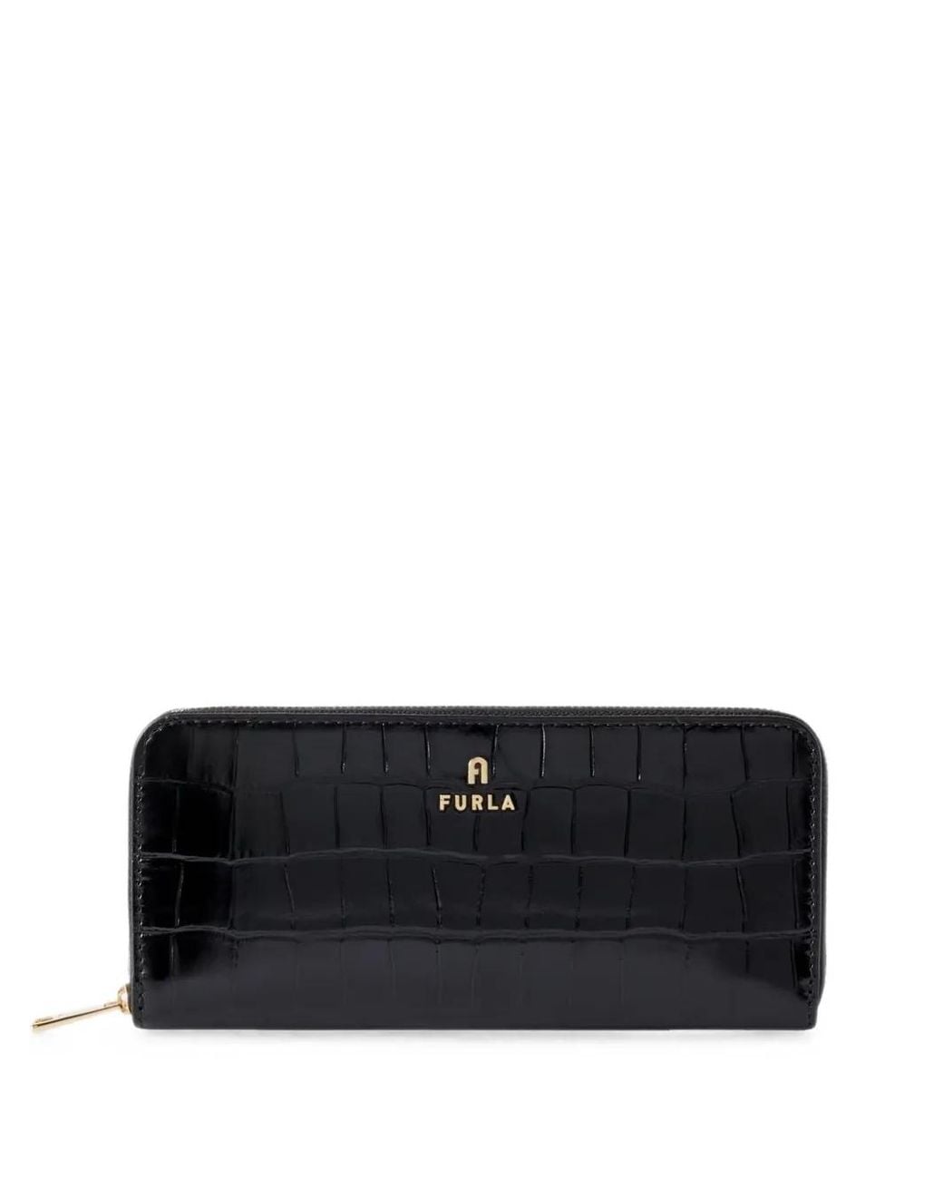 Furla Black Veste Camelia À Fermeture Zippée Ronde