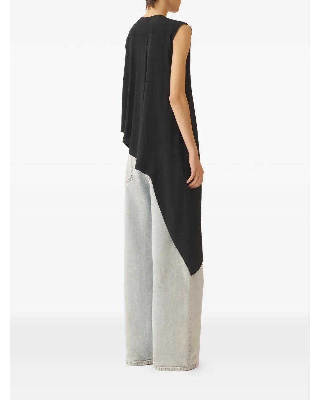 Fabiana Filippi Black Sleeveless Top