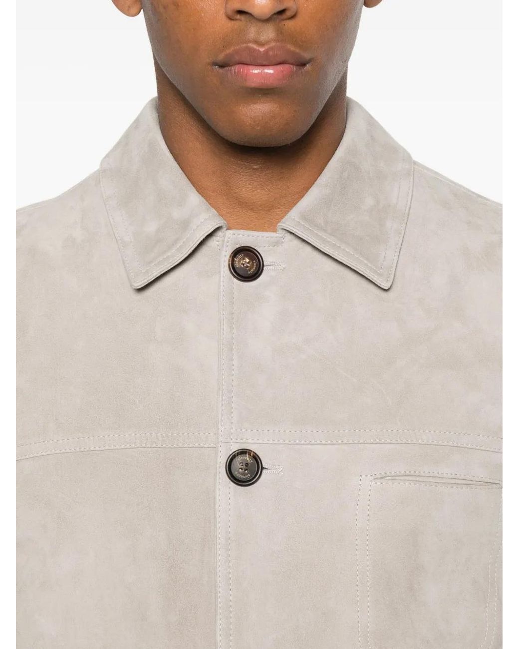 Eleventy Natural Button-Fastening Patch-Pocket Jacket for men