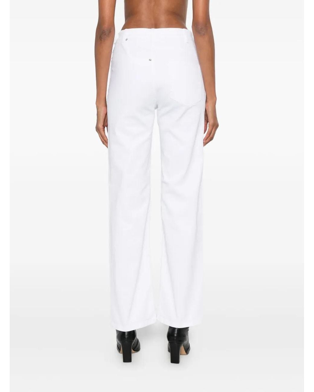 MEDEA High Waist Broek in het White