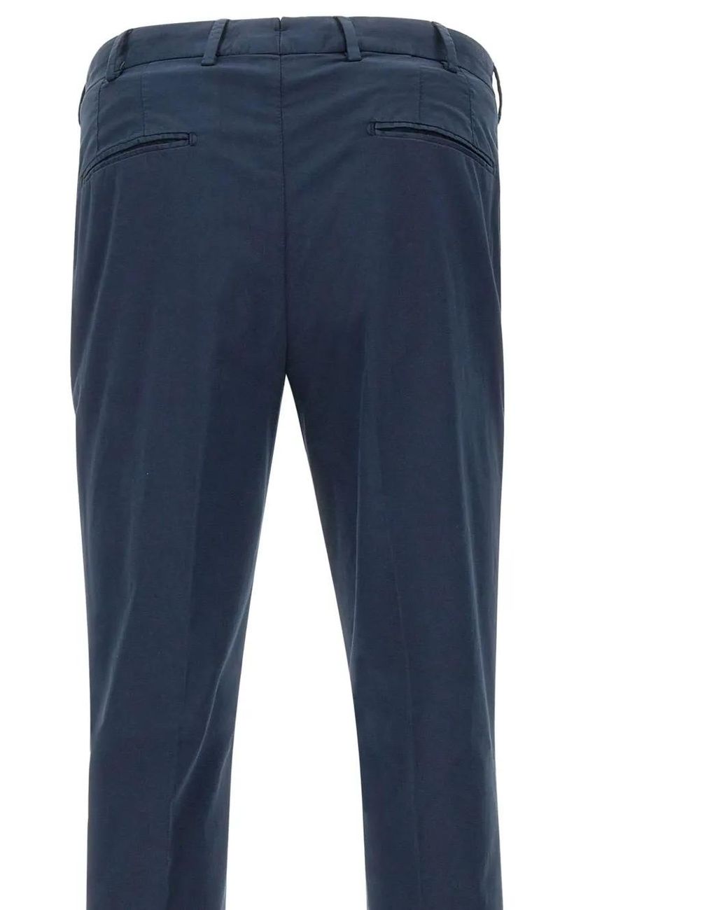 Devore Blue Tailored Trousers for men
