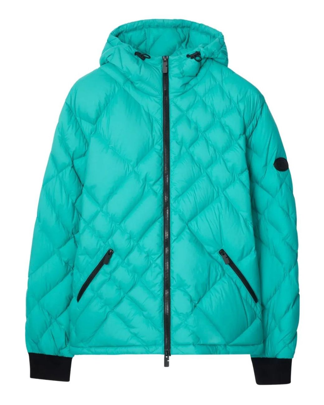 Burberry Check-Stitch Nylon Doversgreen Puffer Jacket for men