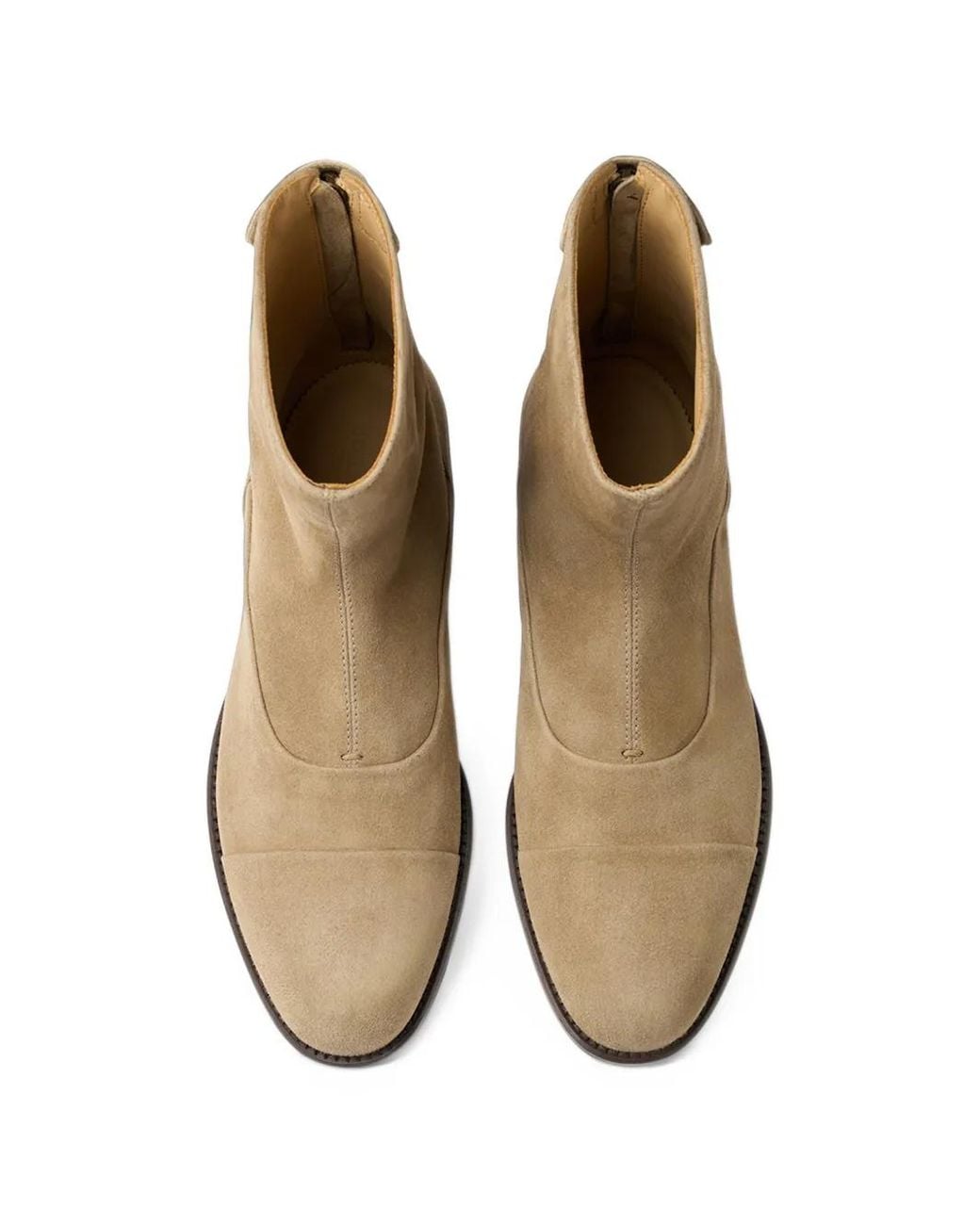 Scarosso Brown Suede Rear-Zip Boots for men