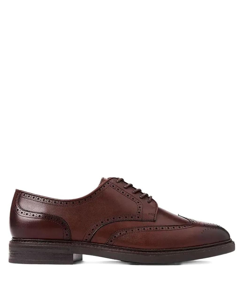Polo Ralph Lauren Brown Brogue-Detailing Derby Shoes for men