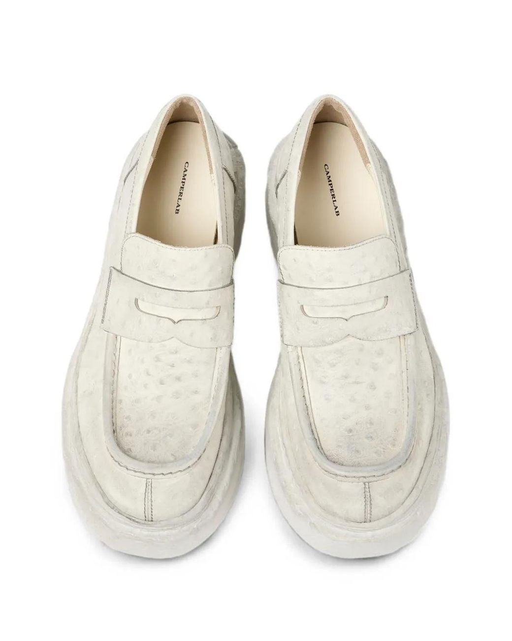 CAMPERLAB White Vamonos Leather Loafers