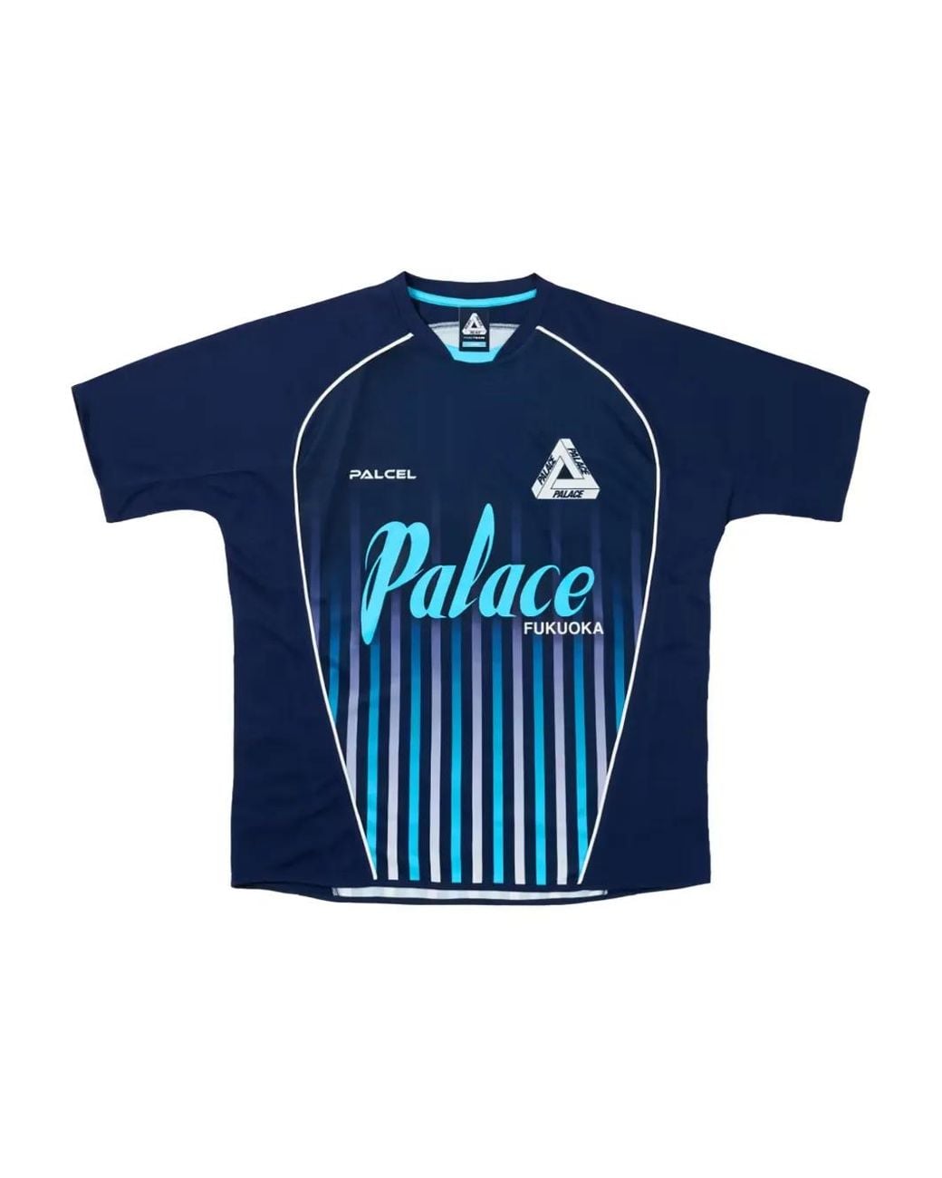 Palace Blue Logo-Print T-Shirt for men