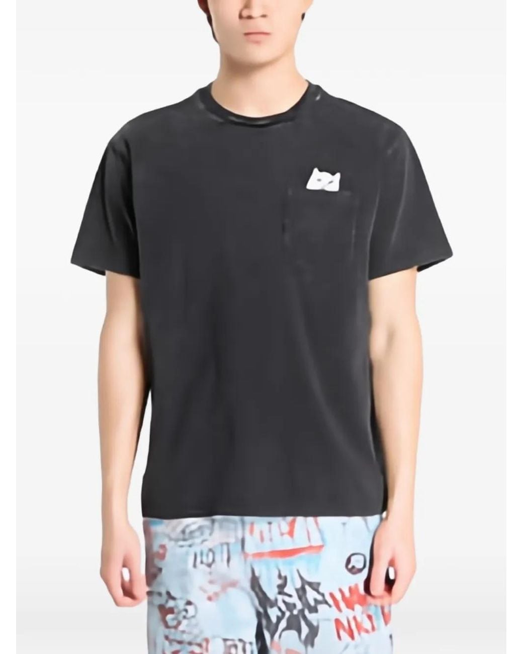 RIPNDIP Black Lord Nermal Pocket T-Shirt for men