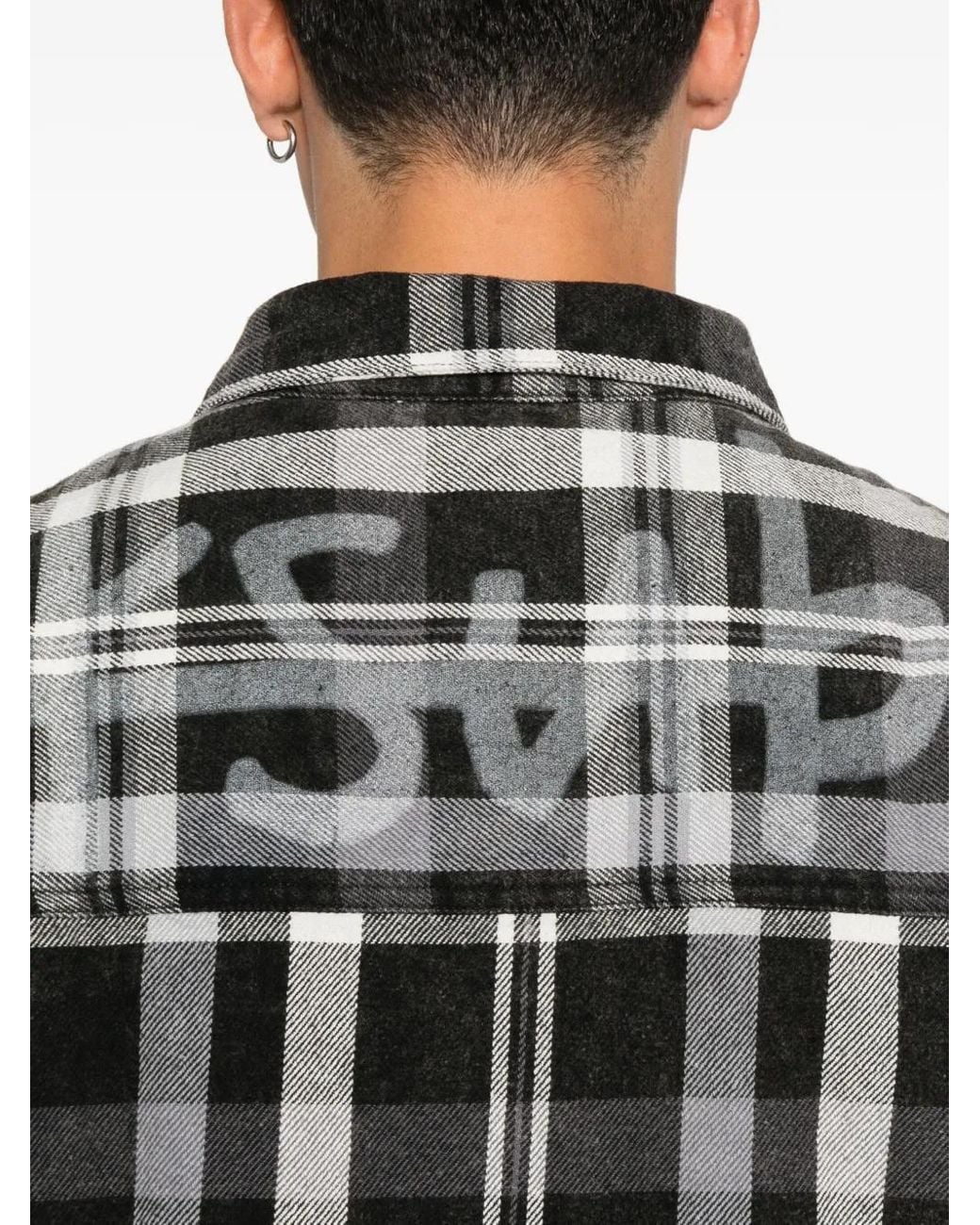 Ksubi Black Check-Pattern Shirt for men