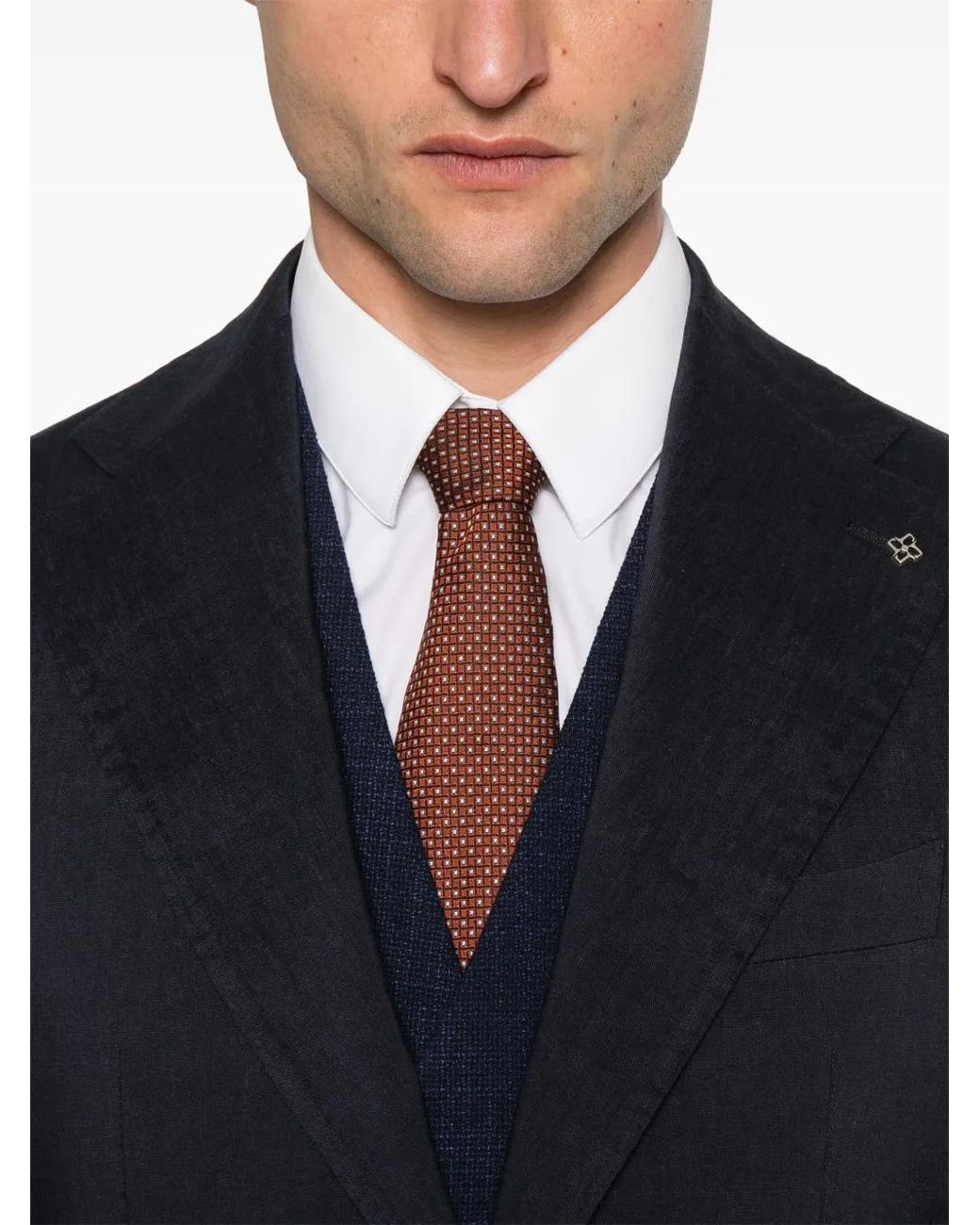 Tagliatore Blue Single-Breasted Blazer for men