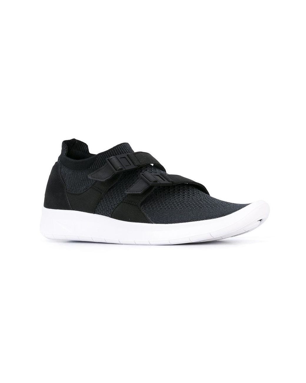 Nike Synthetic Double Strap Sneakers in Black for Men | Lyst