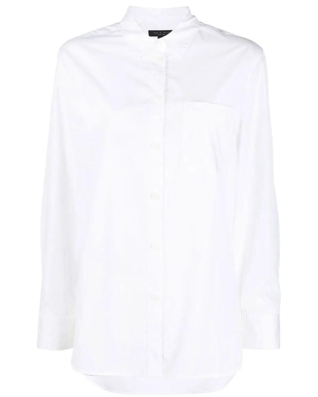 Rag & Bone White Klassisches Hemd