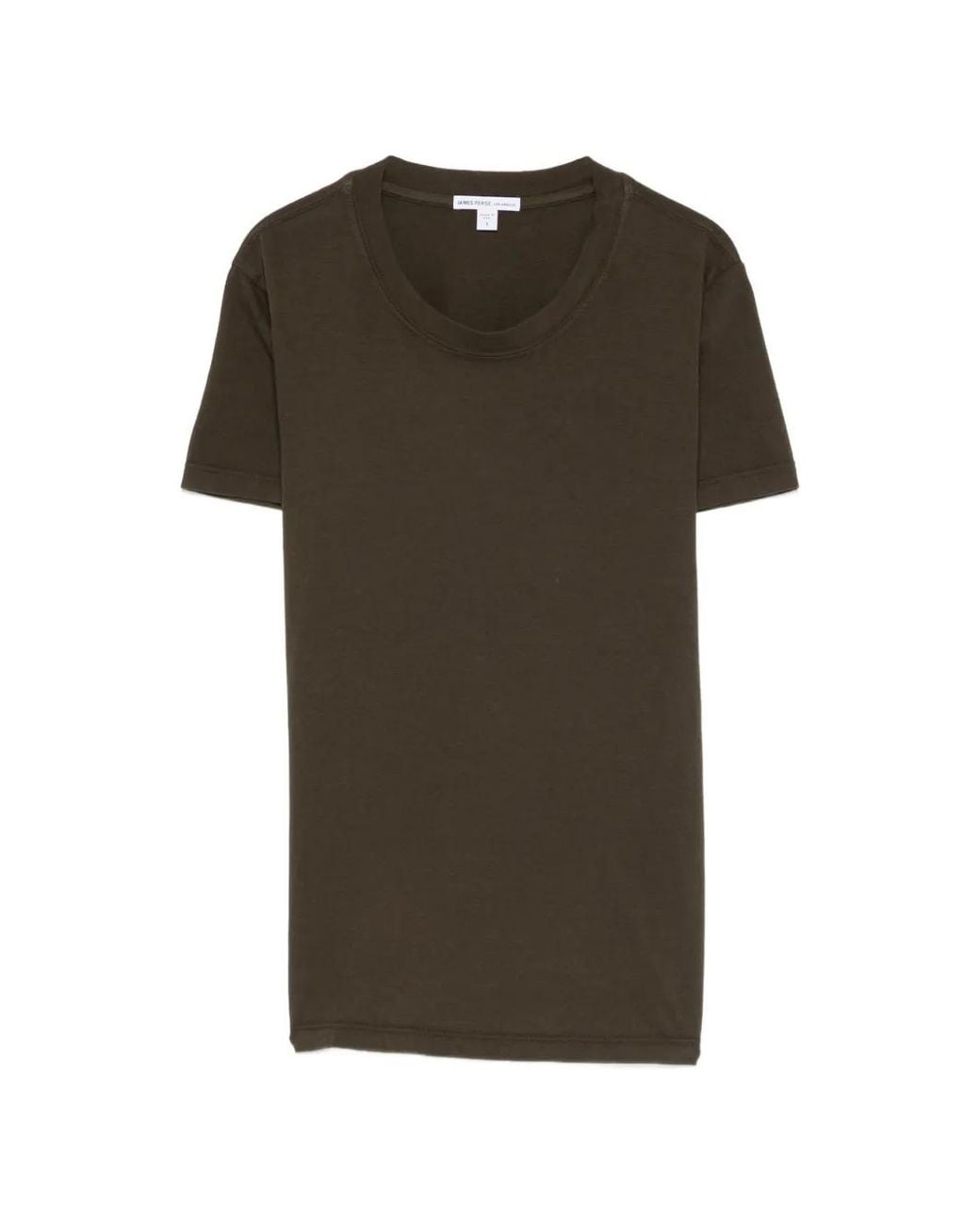James Perse Green Crew-Neck T-Shirt