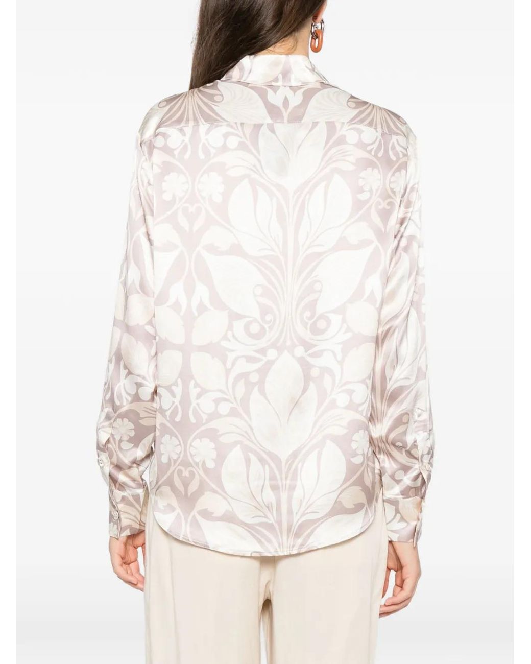 Cynthia Rowley White Art Nouveau Shirt