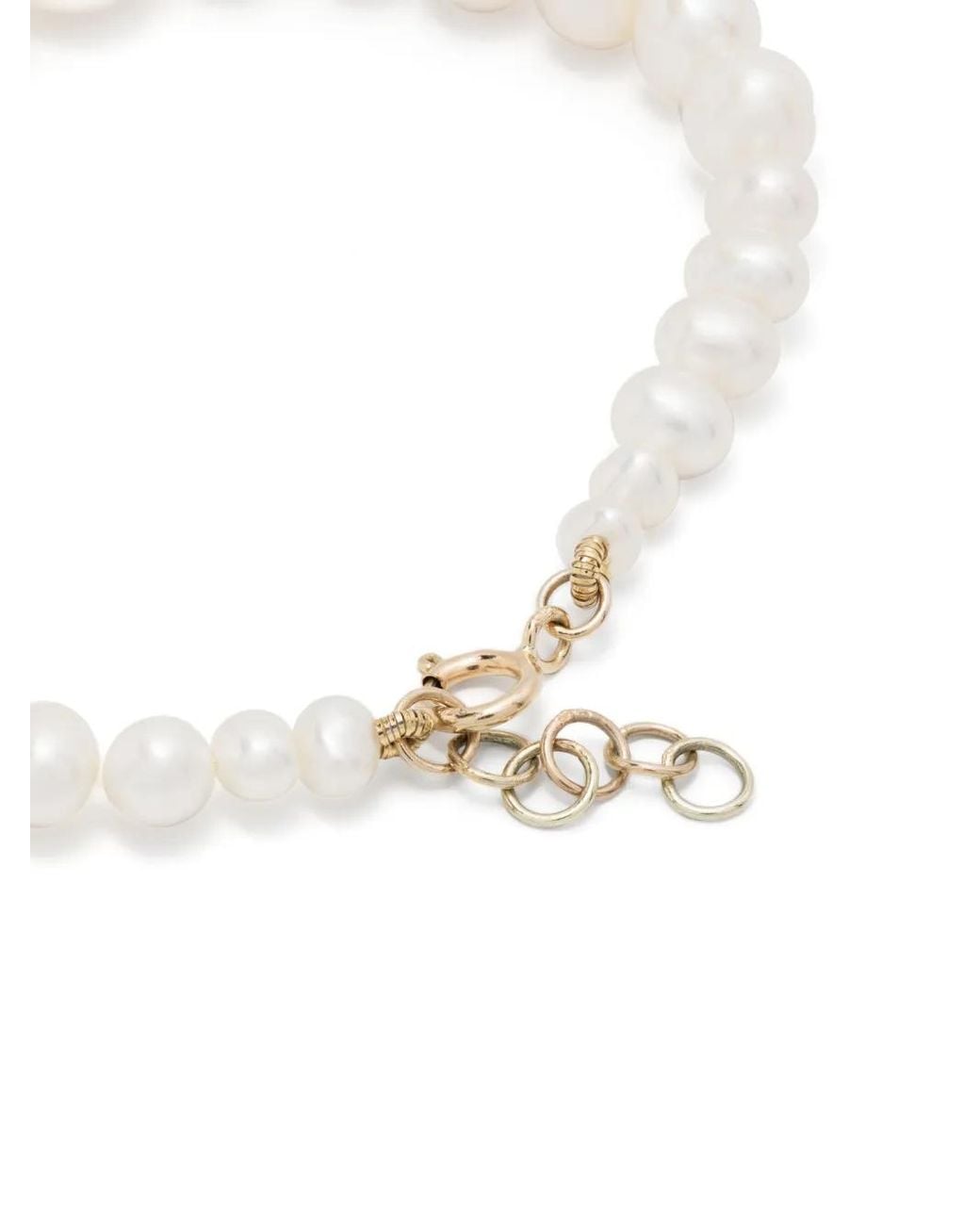 Pascale Monvoisin White 9Kt Chelsea N°2 Pearl And Diamond Bracelet