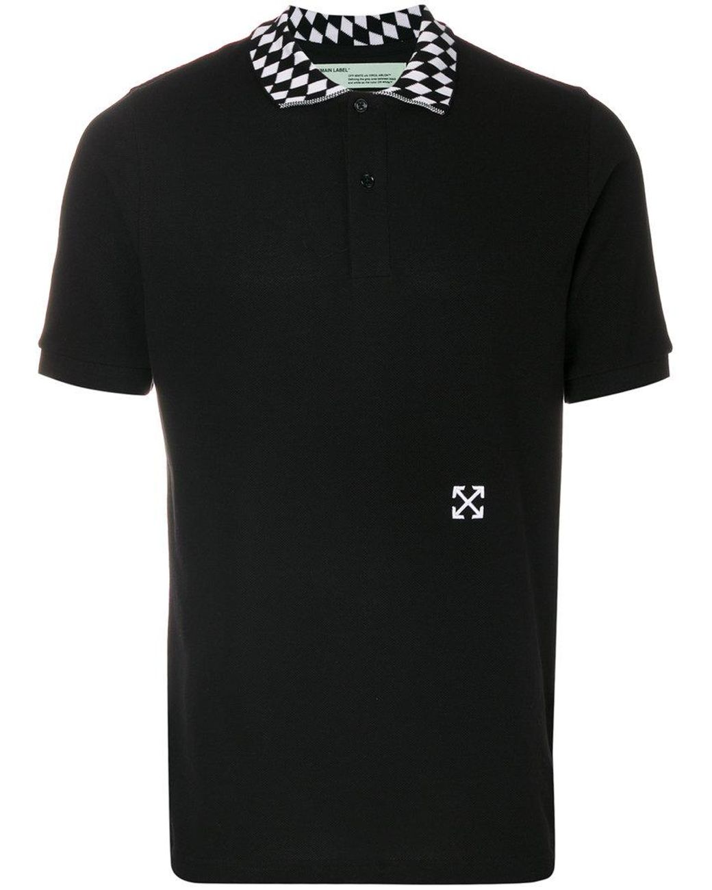 Off-White c/o Virgil Abloh Arrows Polo Shirt in Black for Men | Lyst