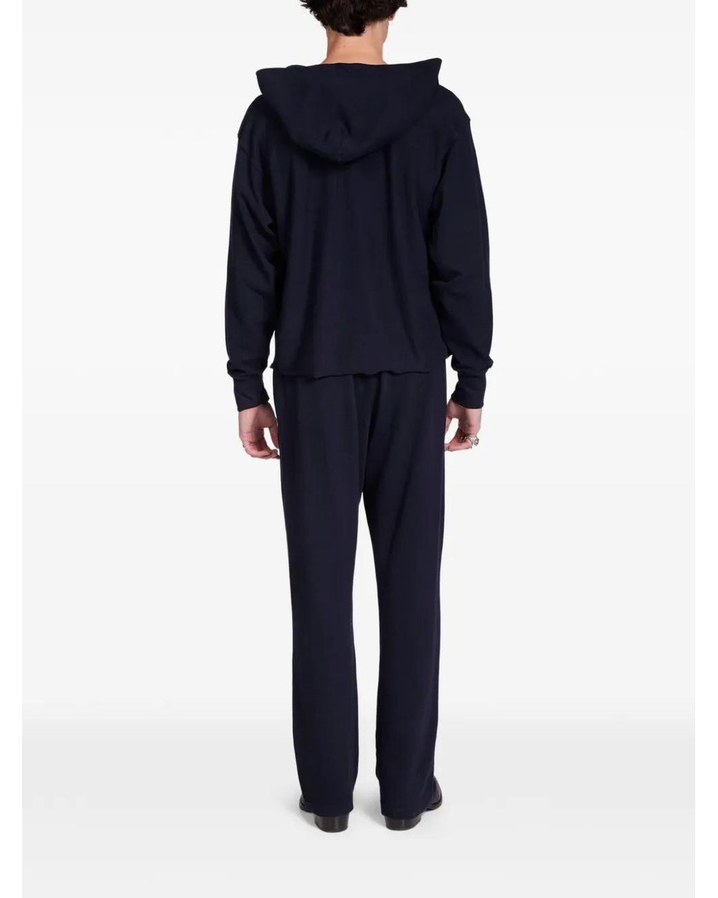 Les Tien Blue Piqué Trousers for men