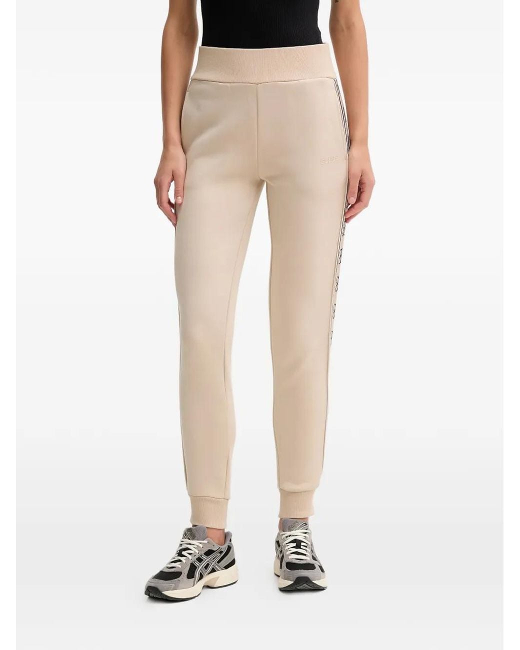 Guess Natural Side Logo Tape Joggers