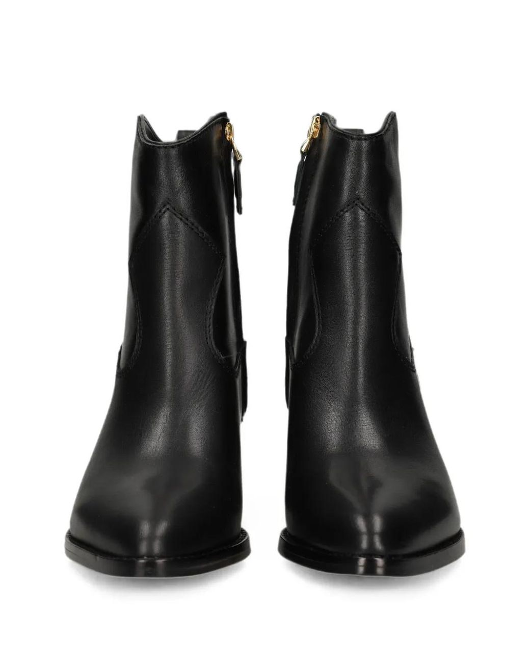 Ralph Lauren Black Bottines Harpher À Bout Pointu