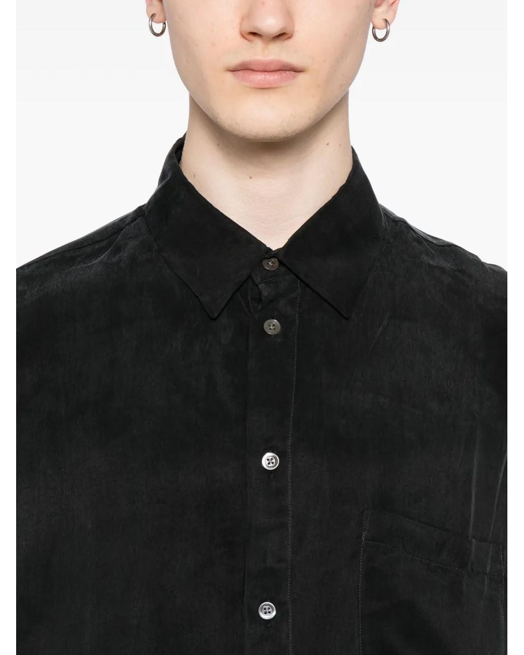 YMC Black Pocket Anti Shirt for men