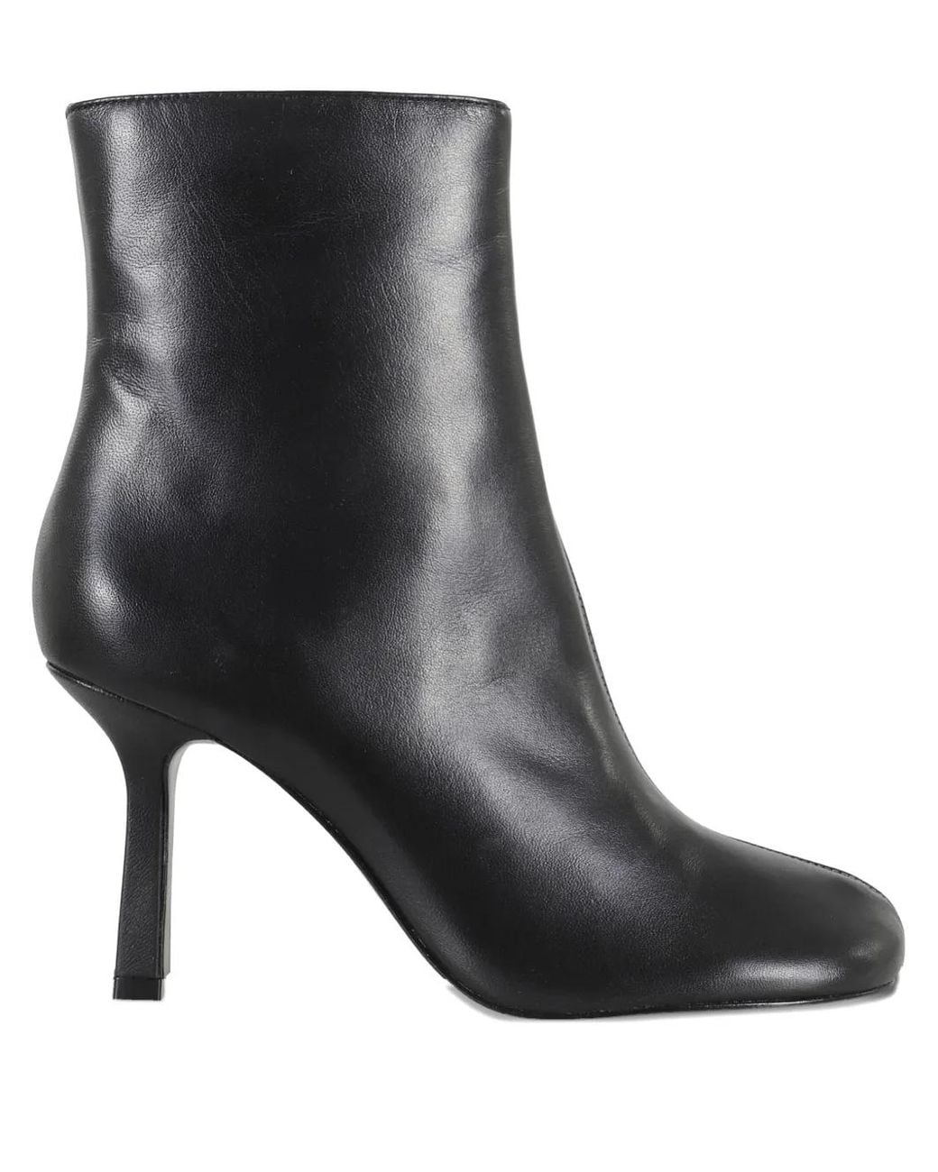 SCHUTZ SHOES Black Leather Ankle Boots