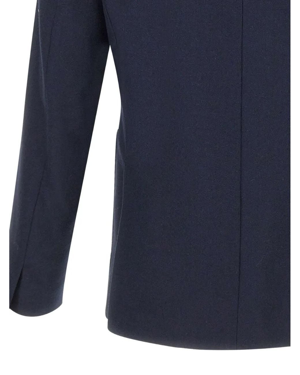 Devore Blue Single-Breasted Brushed-Finish Blazer for men